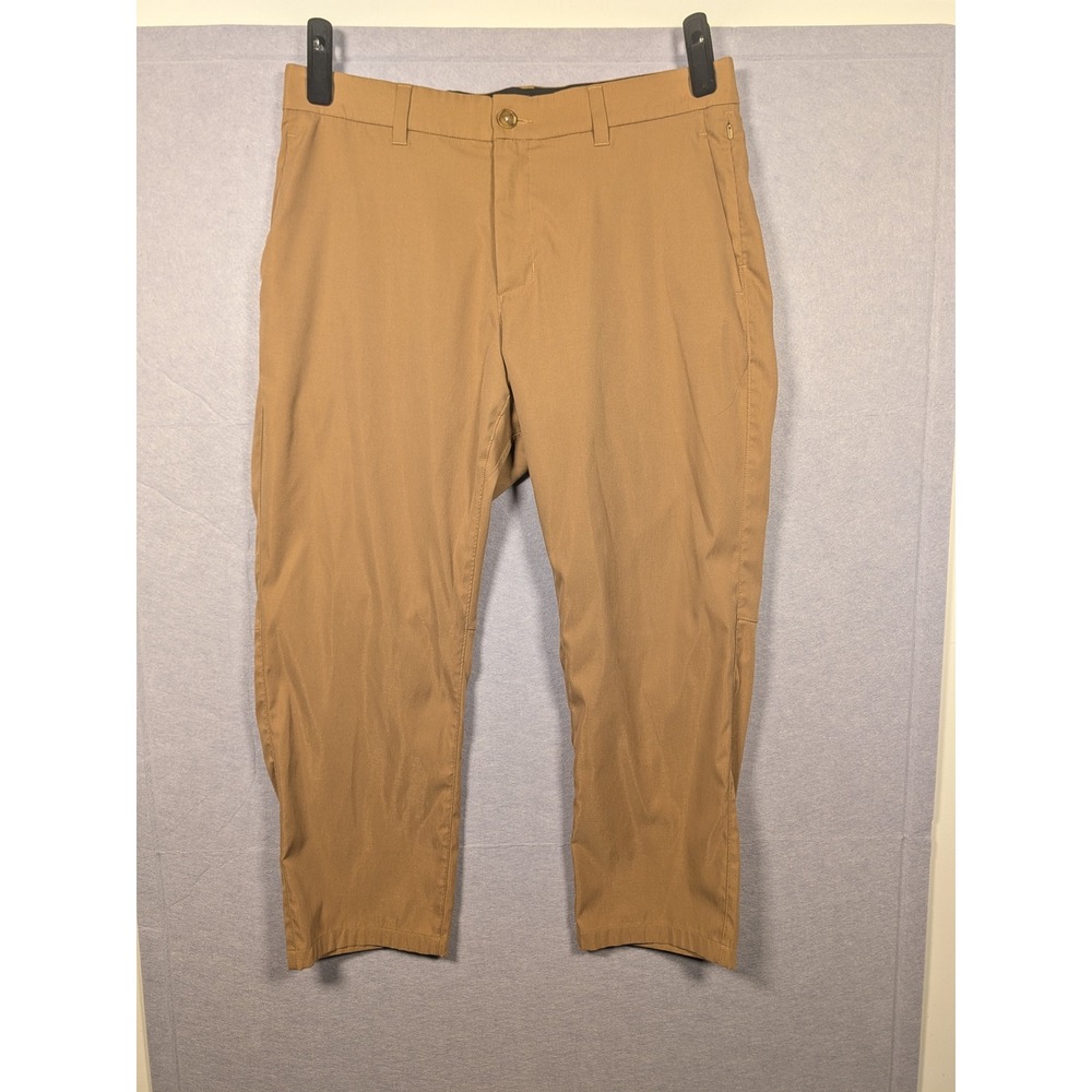Random Golf Club Performance Golf Pants Mens 34x25 Tan Excellent
